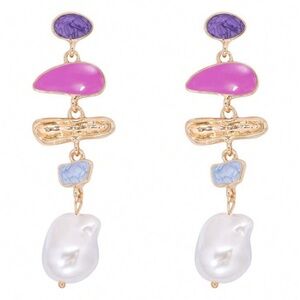 Bohemian pearl drop A338